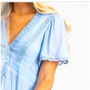 NWT Bella Ella “Cloud Gazing” Tiered Maxi Dress